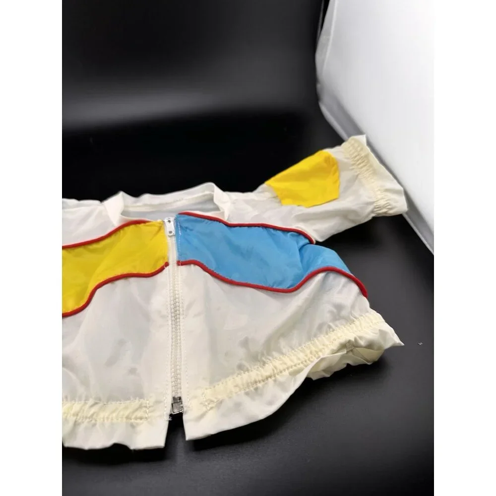 1980s Vtg Cabbage Patch Kids Doll Color Blocked‎ Windbreaker Jacket Zipper VHTF